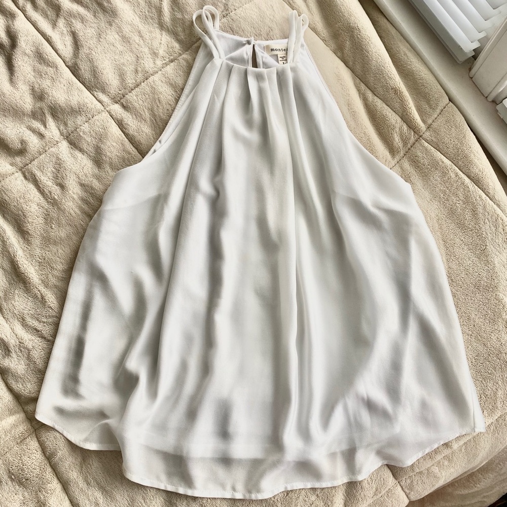 White dressy tank